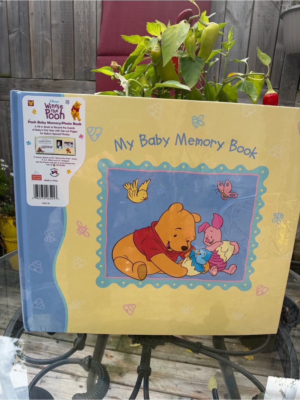 Winnie the Pooh My Baby Memory Book - Yellow & Blue